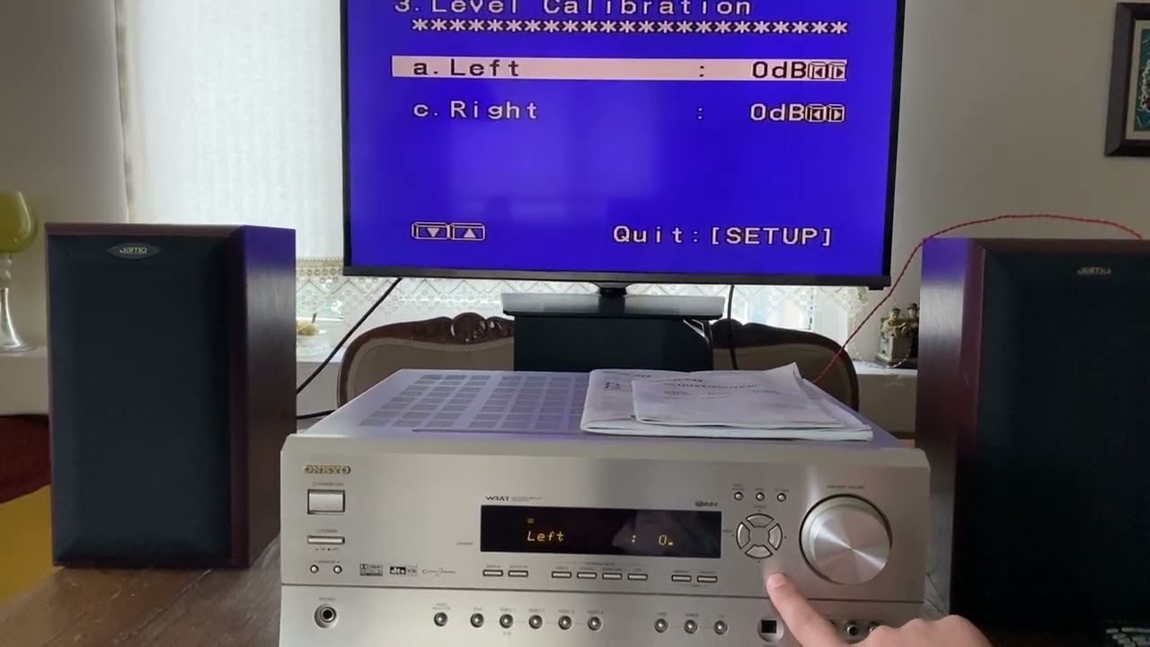 ONKYO AV RECEIVER TX-SR600E osd menu