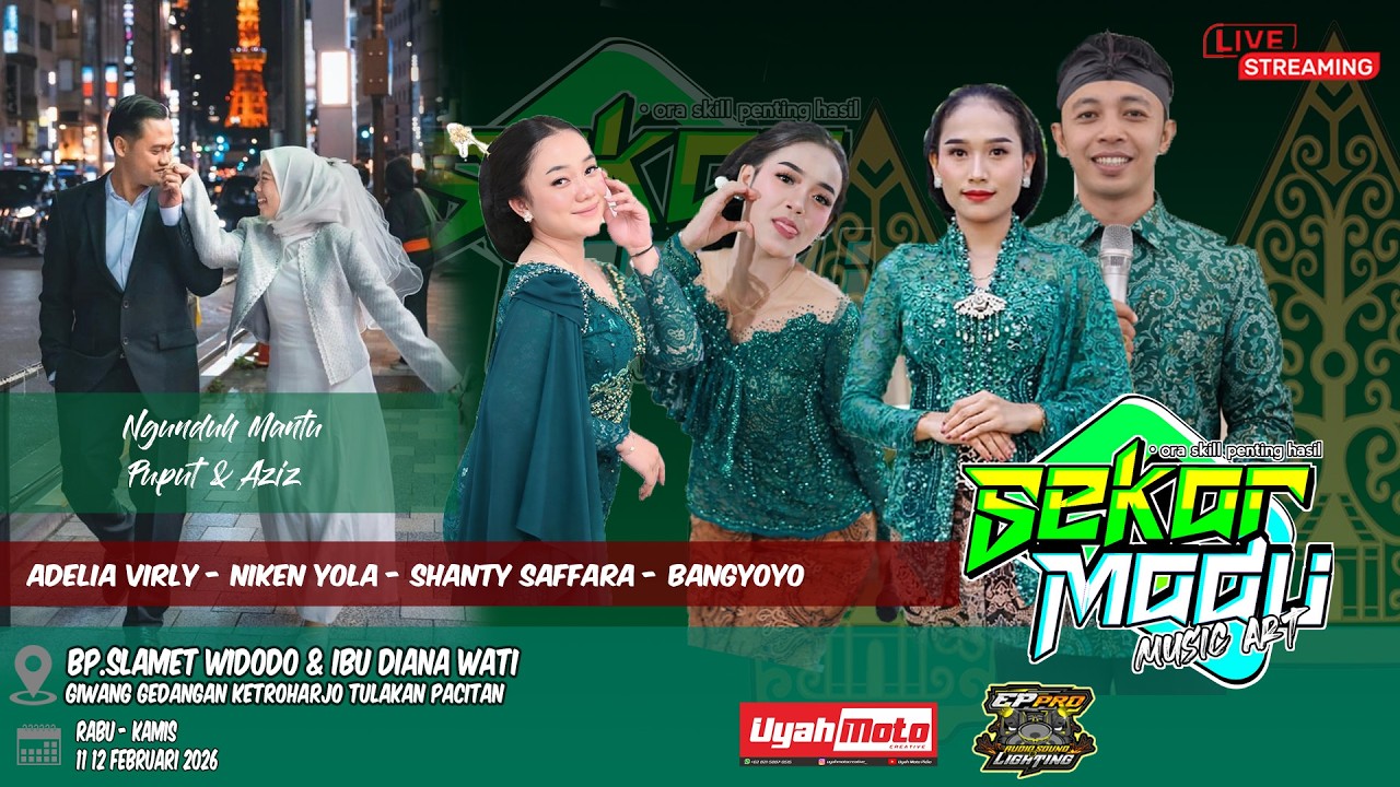 LIVE! SEKAR MADU MUSIC NGUNDUH MANTU AZIZ & PUPUT DIKED.BP SELAMET WIDODO - KETROHARJO TULAKAN