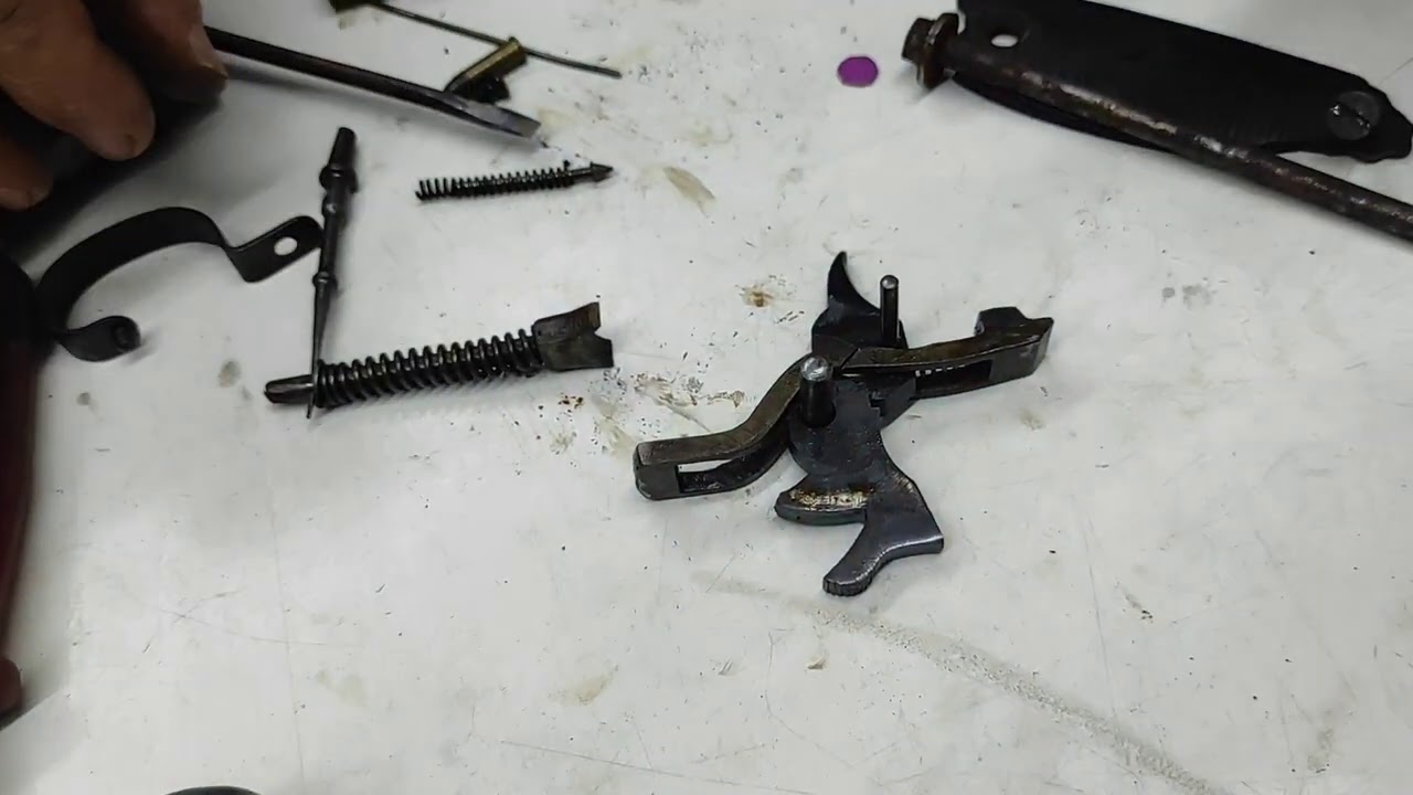 Desmontagem da Espingarda, Rossi pombo. Calibres 36 e 22 LR