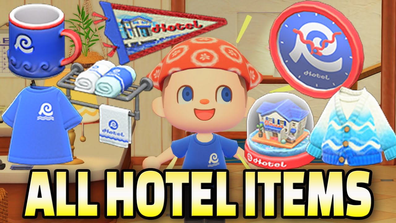 ALL 57 Hotel Items in ACNH 3.0 & How To Get Them!