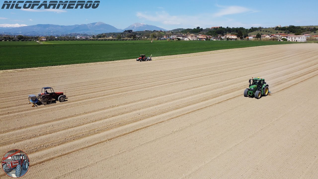 3 TRATTORI IN CAMPO | JOHN DEERE - SAME | BAULATURA, CONCIMAZIONE E PACCIAMATURA | AGRICOLA CANTORO