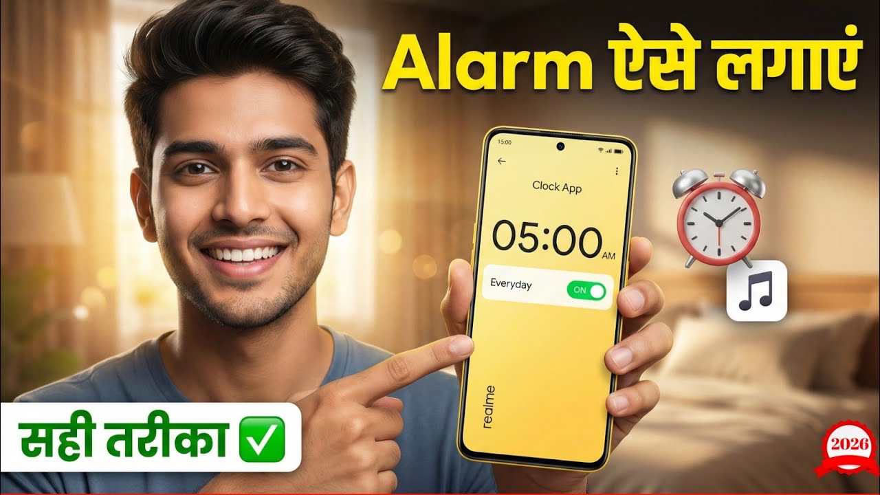 Realme Mobile Mein Alarm Kaise Lagaye ? ⏰ How to Set Alarm in Realme 2026