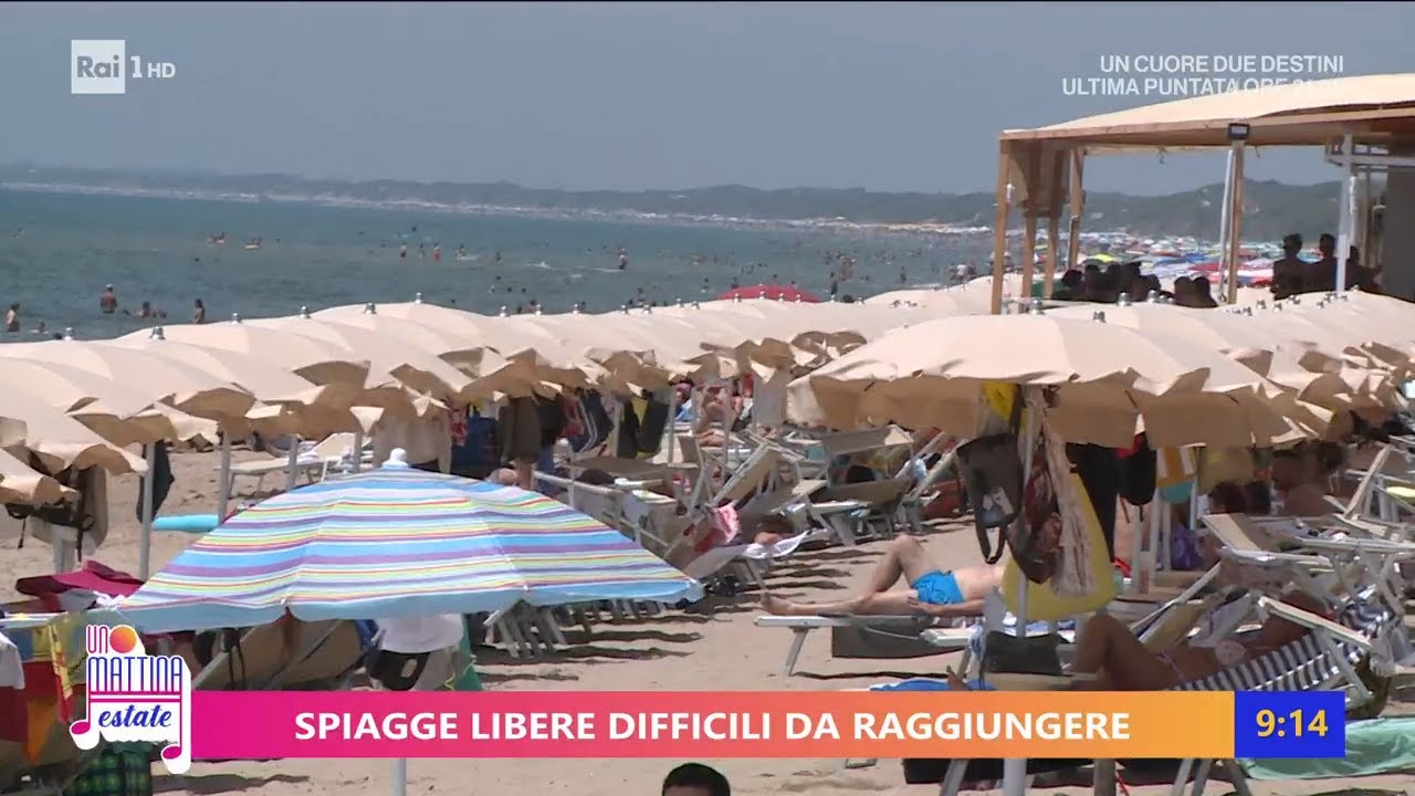 Spiagge libere, ma inaccessibili - Unomattina Estate 18/07/2023