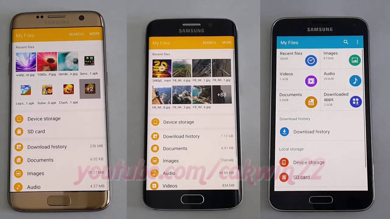 Speed test : Samsung Galaxy S7 Edge vs S6 Edge vs S5