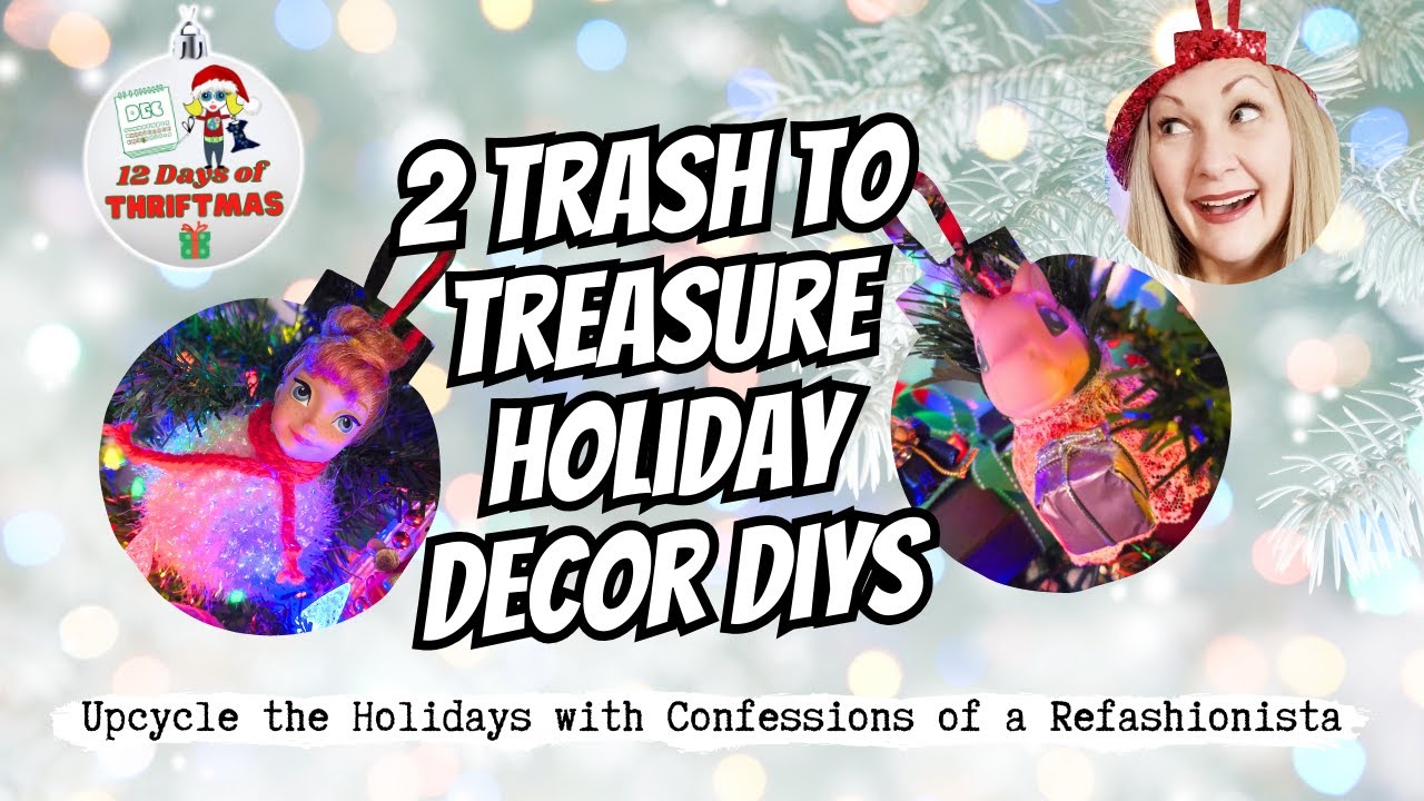 Trash to Treasure: DIY Ornaments from Upcycled Materials | Day 2 of 12 Days of Thriftmas