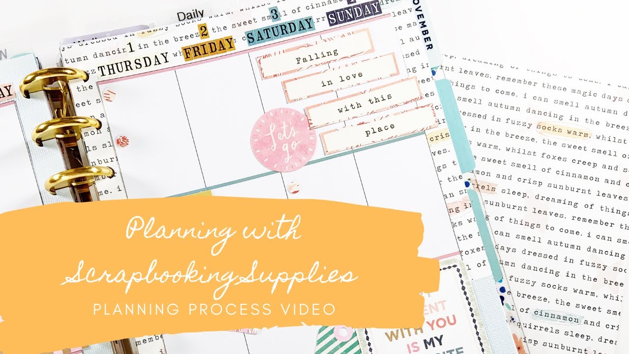 How to Use Scrapbook Supplies in Your Planner