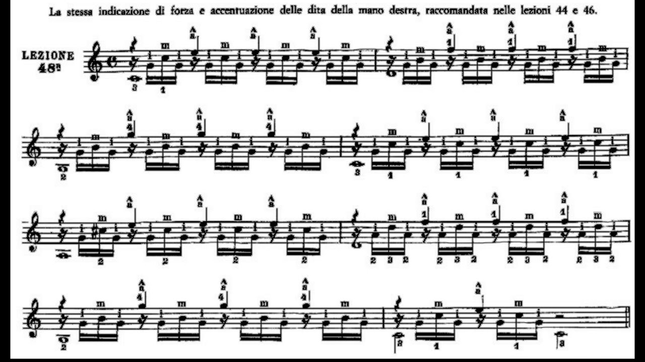 Julio Sagreras - Le prime lezioni di chitarra - Audiolezione 48