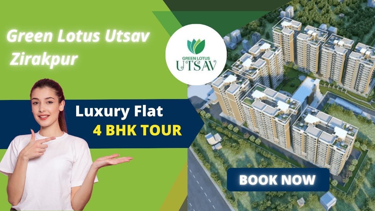 4 BHK Luxury Flat Tour | Green Lotus Utsav, Zirakpur | Call 📞 97808 91331