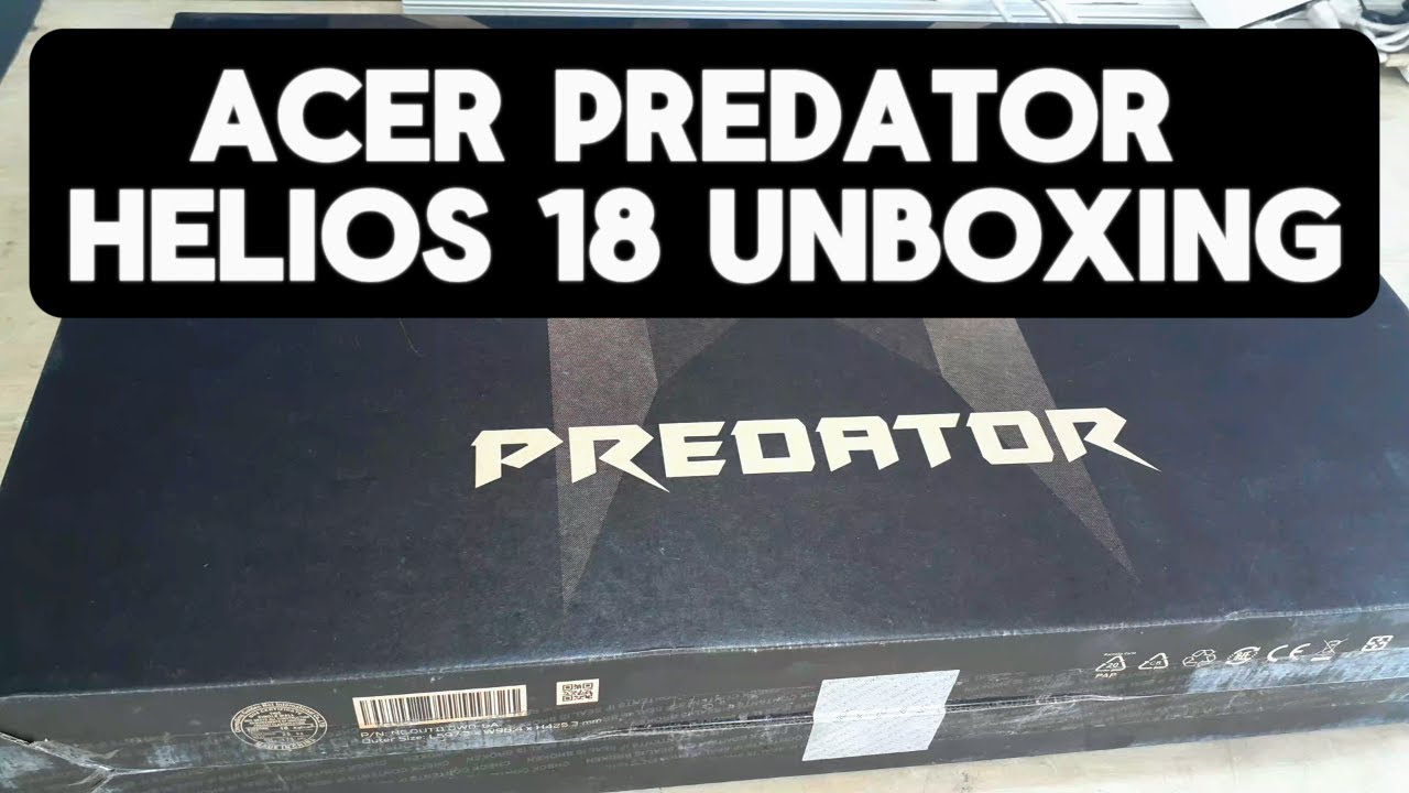 Acer Predator Helios 18 Gaming Laptop Unboxing