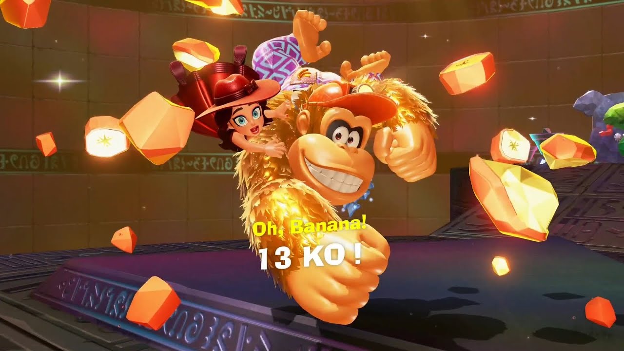 《咚奇剛 蕉力全開》金礦島 連續挑戰 戰鬥 13連戰｜Donkey Kong Bananza