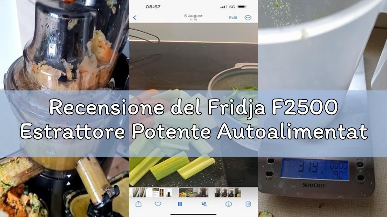 Recensione del Fridja F2500 Estrattore Potente Autoalimentato – Spremitura a Freddo per Frutta Inter