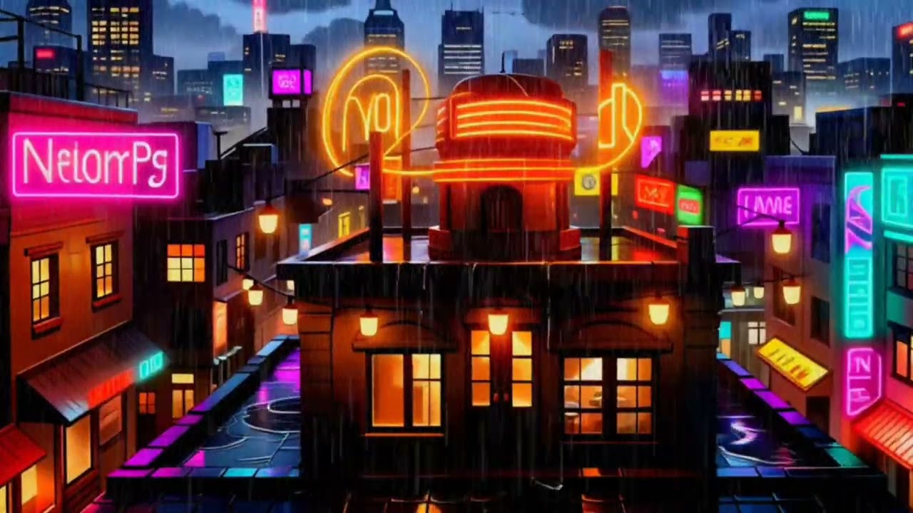 Tokyo Night Rain Lofi – Relaxing Beats for Focus