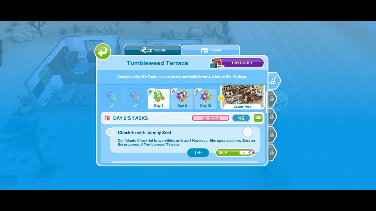 SIM FREE PLAY-CHECK IN WITH JHONNY ZEST-TUMBLEWEED TERRACE