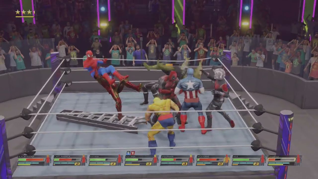 WWE 2K22 marvel 8 man ladder fight rematch