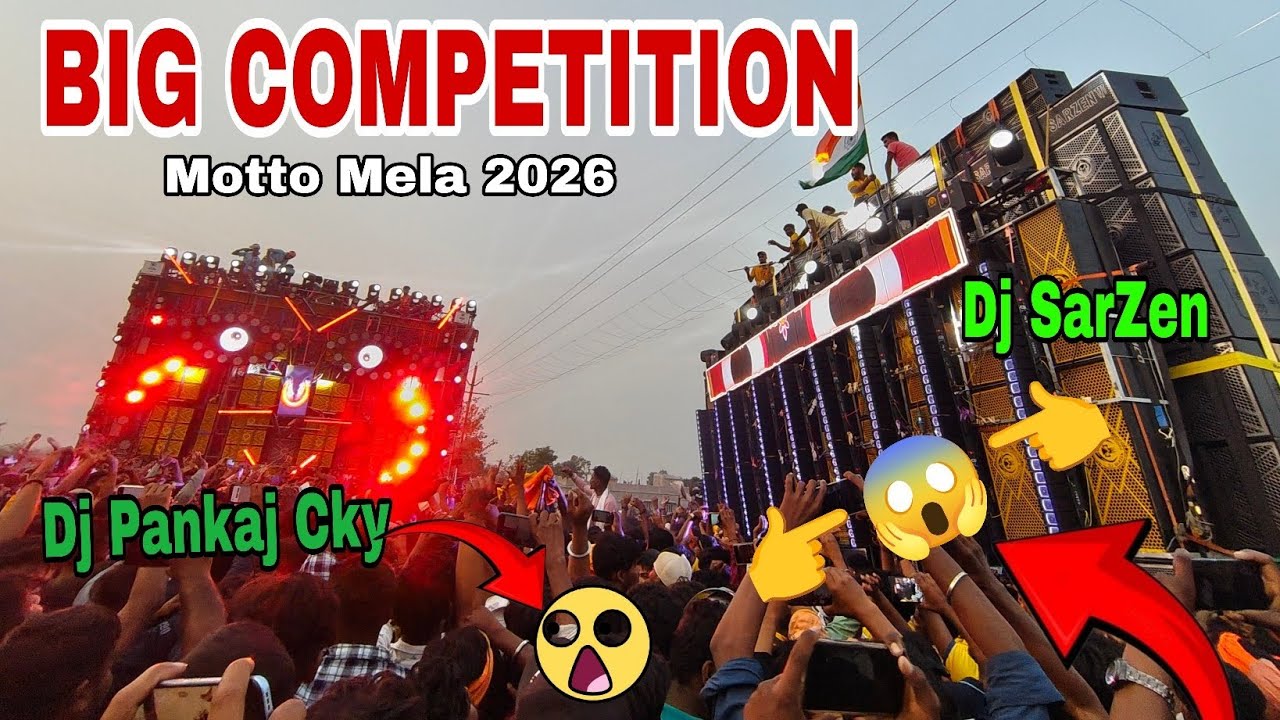 DJ SARZEN KING VS DJ PANKAJ KING आमने सामने हुआ Khatarnak Competition Motto Mela Odisha 🤯😈😱