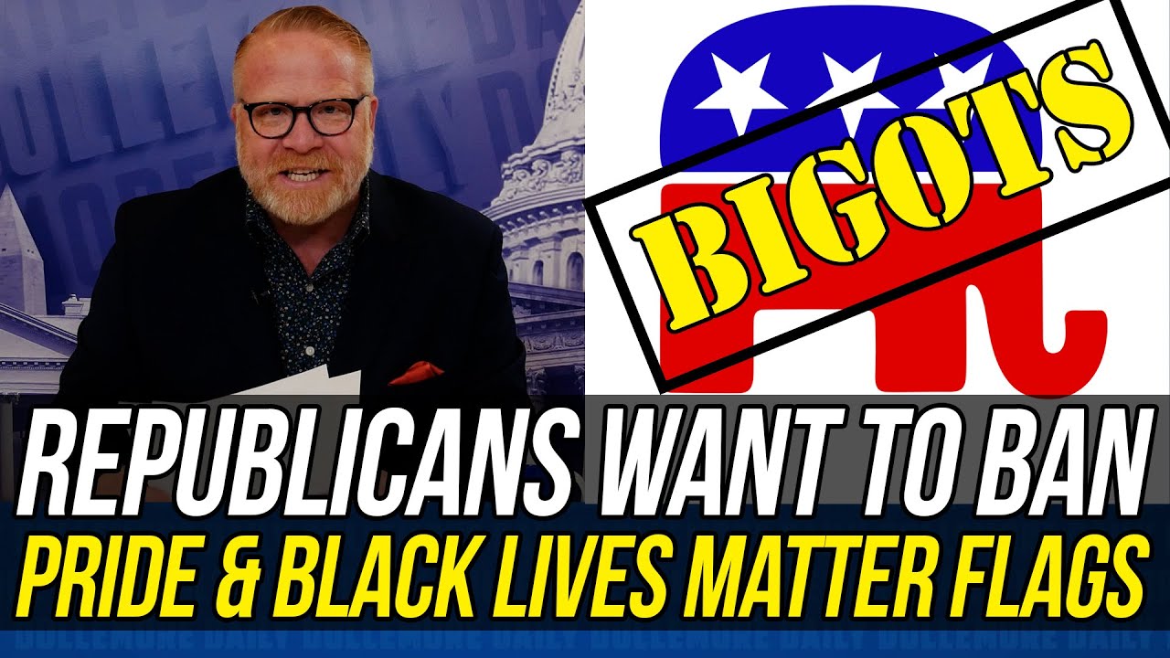 Republicans in Congress are Trying to BAN PRIDE FLAGS & BLACK LIVES MATTER FLAGS!!!