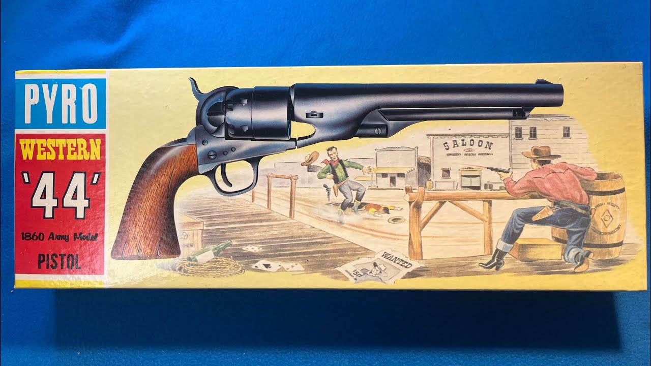 Обзор и распаковка винтажной модели Pyro 1966 Western “44” Colt Army Model 1860.