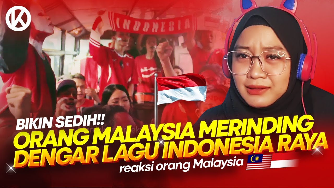 🇮🇩 Orang Malaysia Merinding Nangis Dengar Indonesia Raya 3 Stanza | 🇲🇾 Reaction