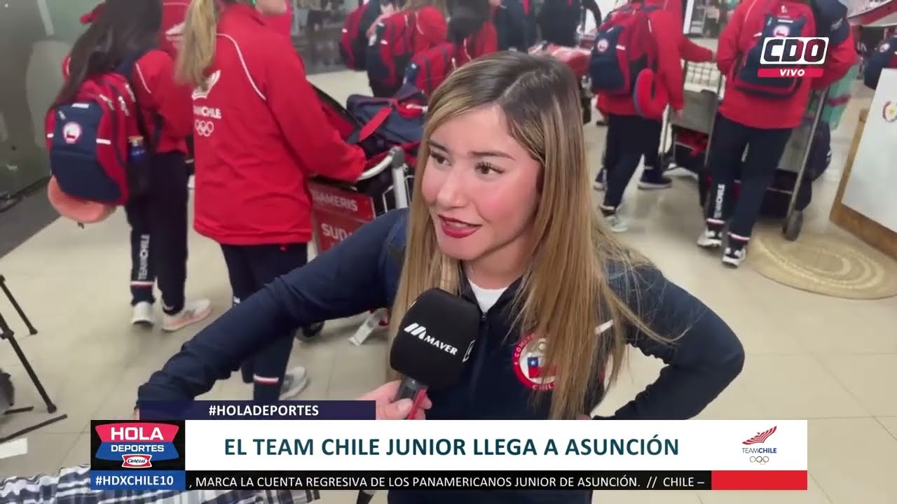 El Team Chile llegó a Asunción: Arribaron los deportistas a los Juegos Panamericanos Junior ASU 2025