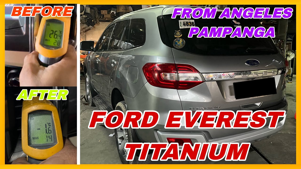 FORD EVEREST TITANIUM FROM ANGELES PAMPANGA: NABUTAS ANG EVAPORATOR | ROCKY ROYCE