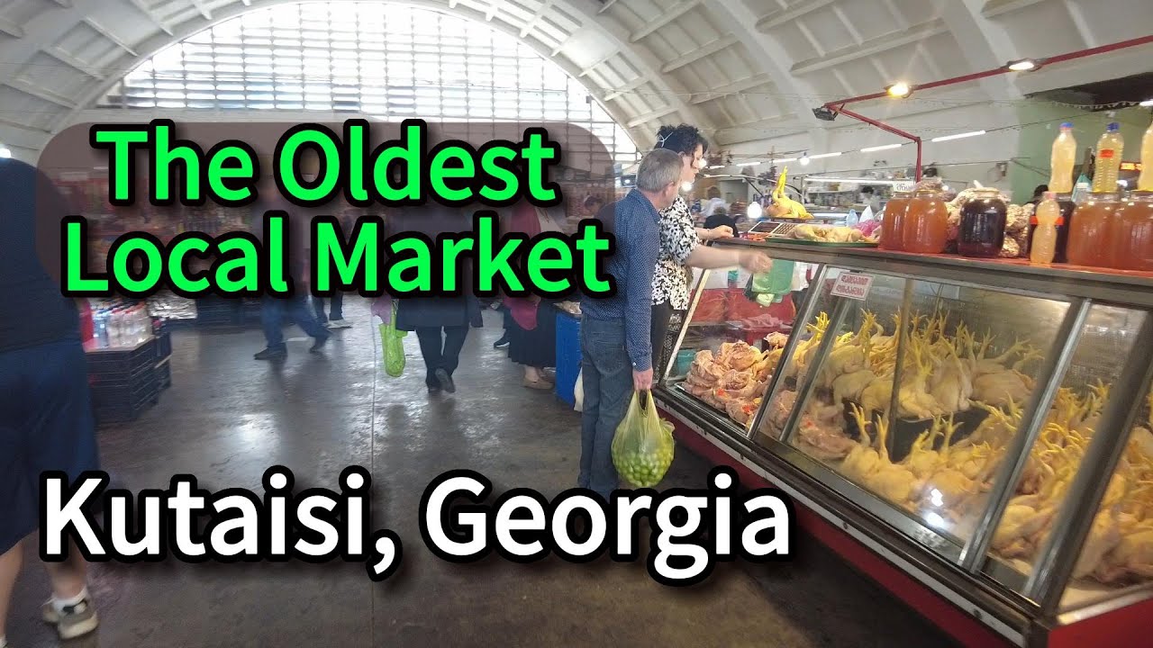 Exploring Kutaisi's Local Market, Solo Walking in Georgia