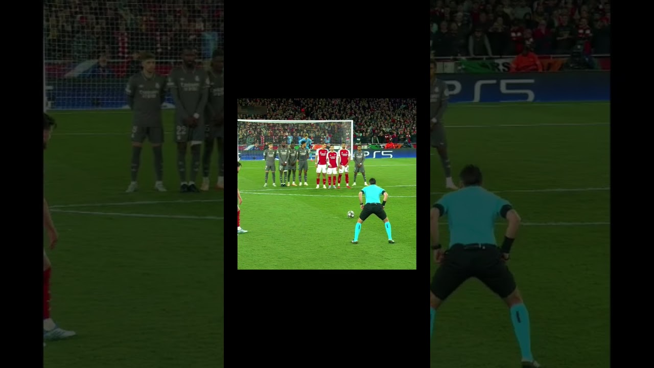 This free kick 🪄✨ #declanrice #arse #arsenal