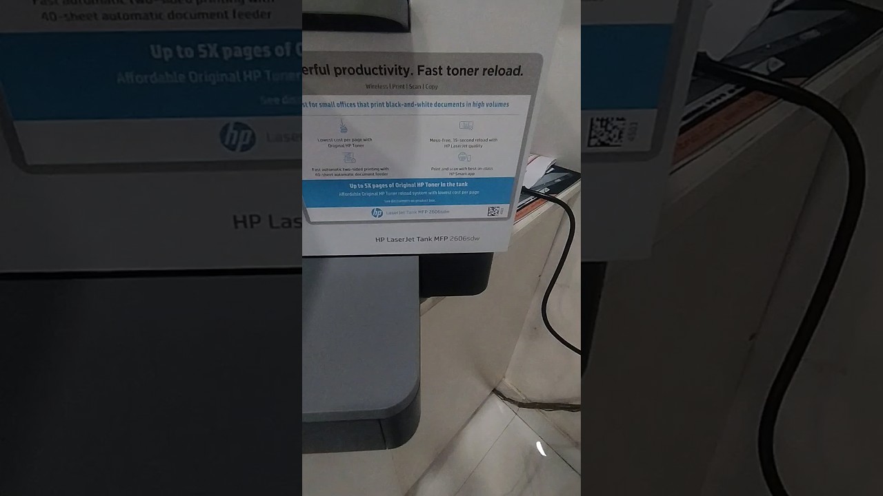 Unboxing HP LaserJet Tank MFP 2606sdw printer #share #subscribe #shorts #hp #hpworld #viral