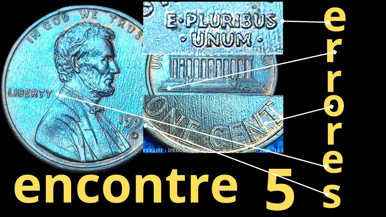 ¡ENCONTRE 5 errores en este centavo!