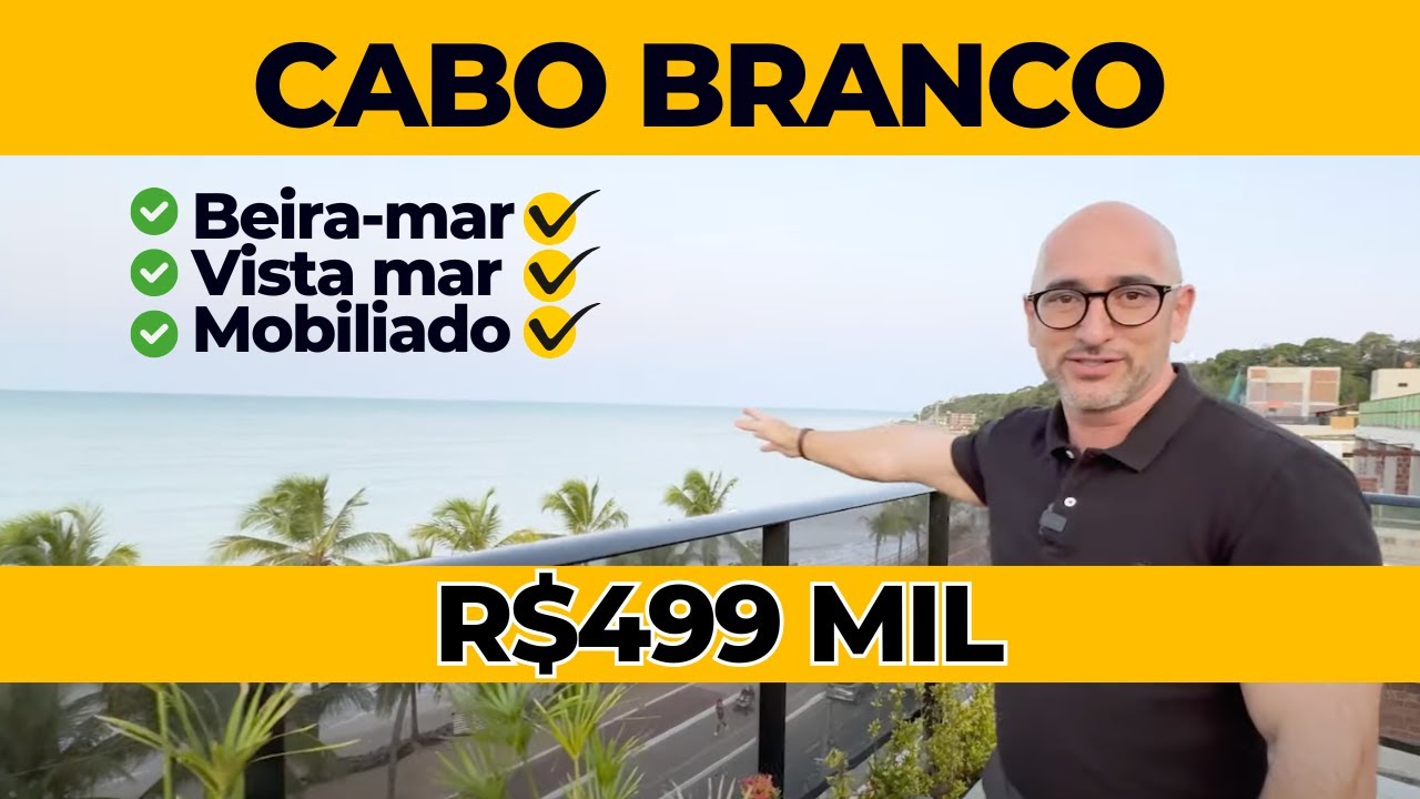 Sua OPORTUNIDADE apartamento BEIRA-MAR e vista mar em Cabo Branco João Pessoa Paraíba