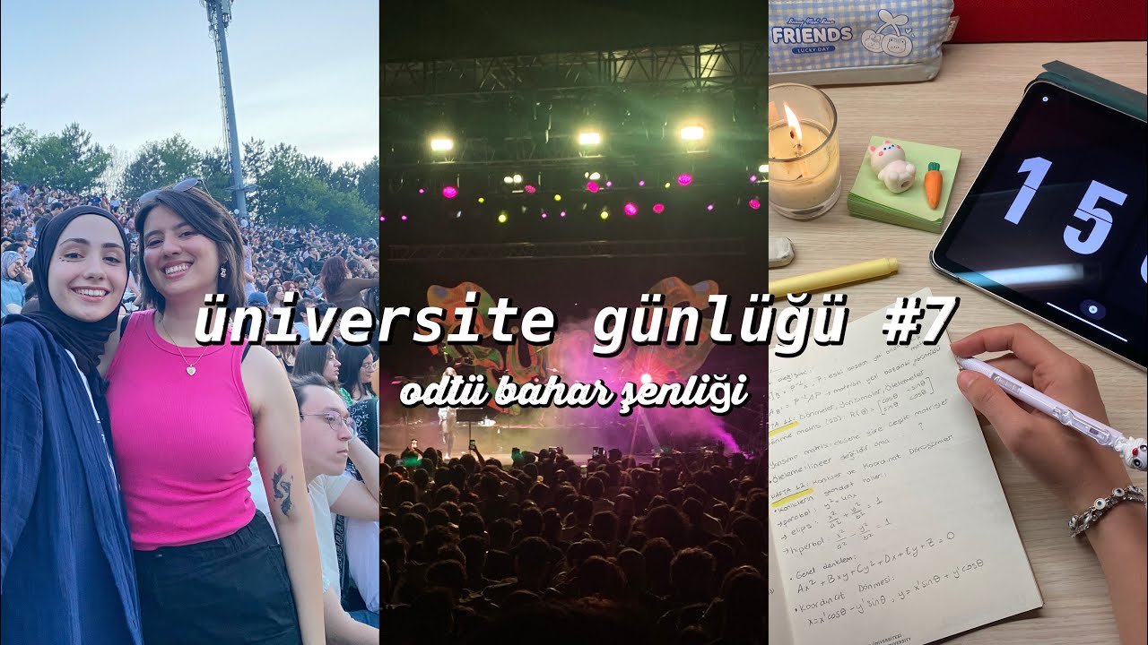 ODTÜ Bahar Şenliği | Üniversite Günlüğüm 7 | odtü matematik 💌✨📚