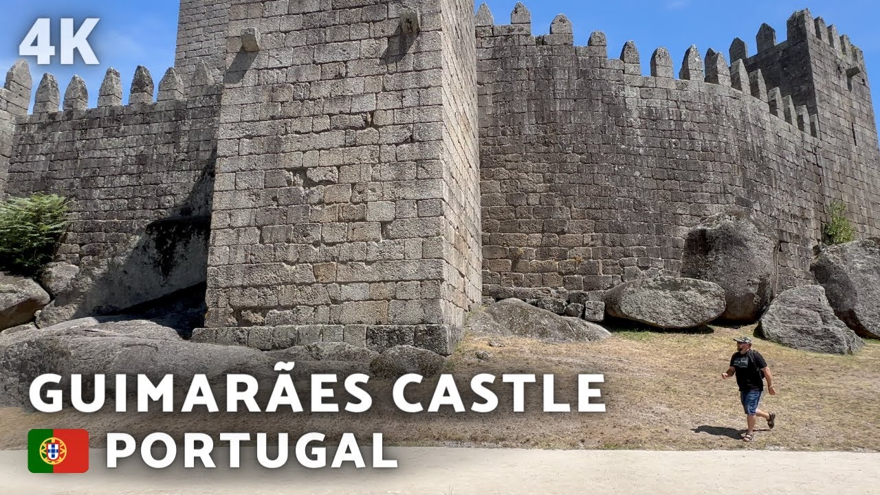 [4K] GUIMARÃES CASTLE, CHURCH OF S.MIGUEL and PENHA PARK | PORTUGAL
