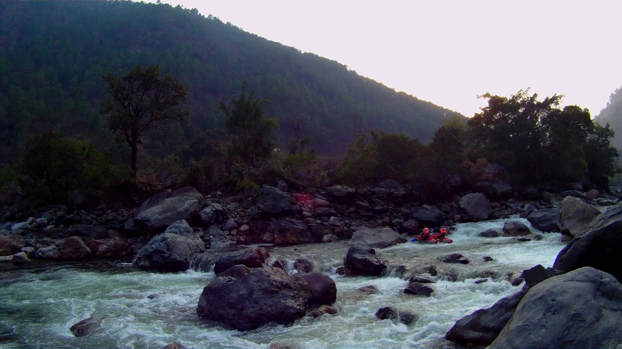 Dirang river rafting. Rapid lulka. Диранг - Порог Люлька выход