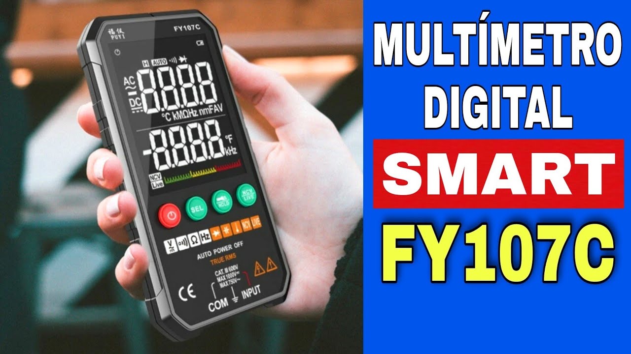 Multímetro digital Smart FY107C Review e teste do TRUE RMS