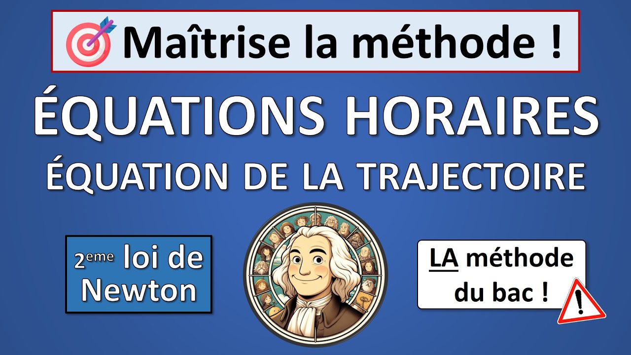 13. Equations horaires du mouvement et équation de la trajectoire (Tle) - Physique