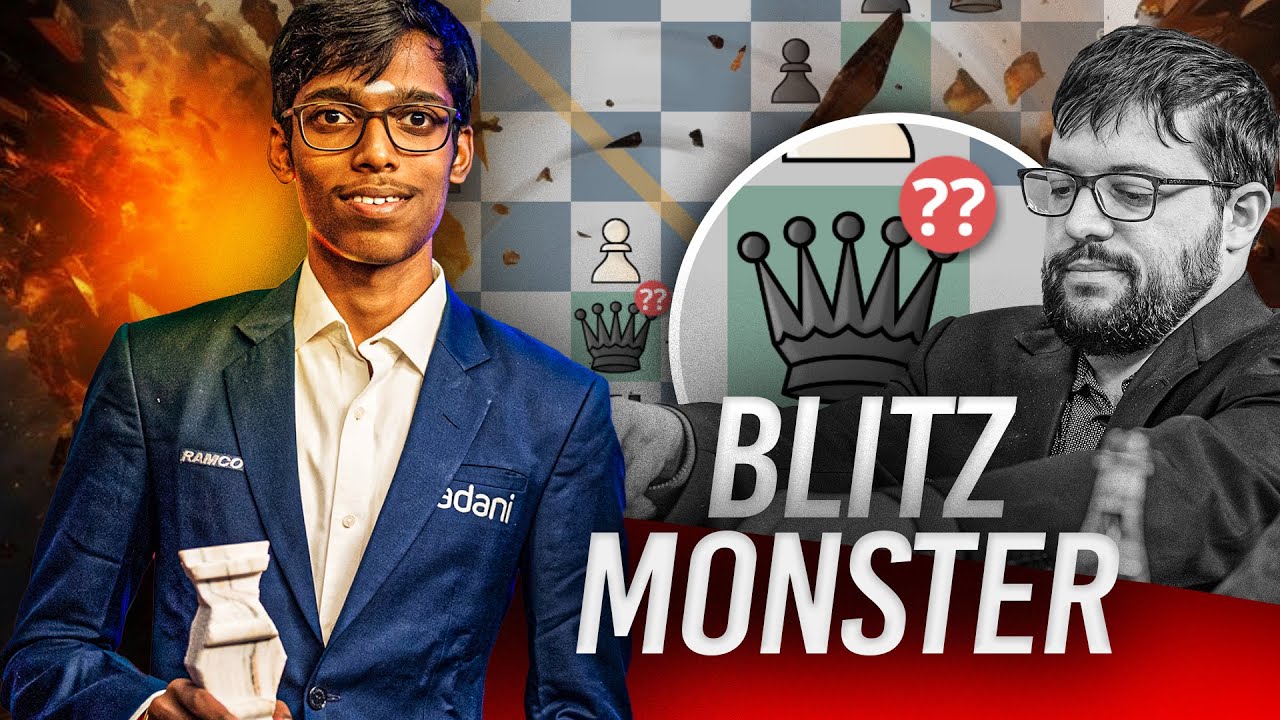 Praggnanandhaa - the blitz monster! | Pragg vs MVL | Final Blitz Playoff