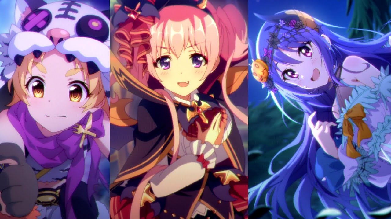 プリコネR「響け！絶叫！ハロウィンゴーストフェスティバル　Halloween Event　全7話&信頼度」マツリ 士条怜（#早見沙織）　ツムギ 繭宮つむぎ（#木戸衣吹）　マツリ 織原茉莉（#下田麻美）