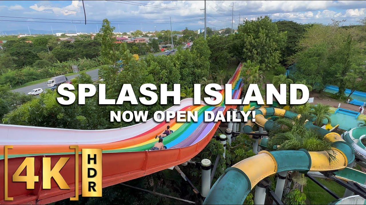 The Best Water Park Near Manila! SPLASH ISLAND Full Walking Tour | 4K HDR | Laguna, Philippines