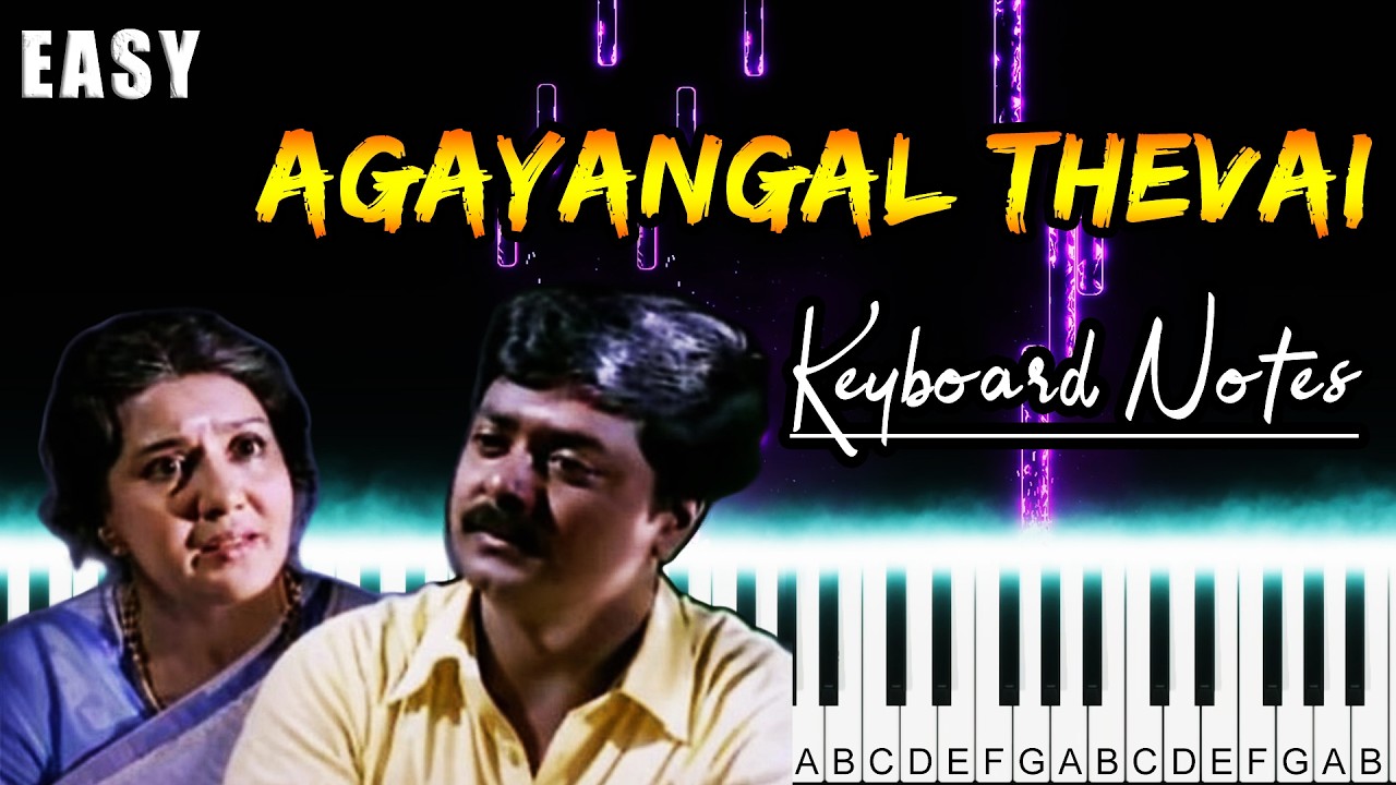Agayangal Thevai Keyboard Cover | Piano Notes | Kamarasu | Murali | Fernandez