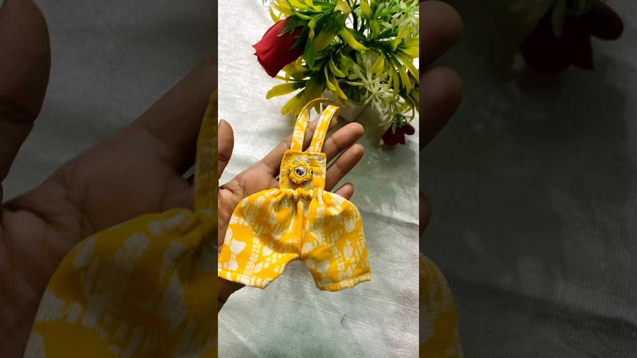 How To Make Laddu Gopal Night Dress 🦚 #shorts #laddugopal #nightsuit #dress #summer