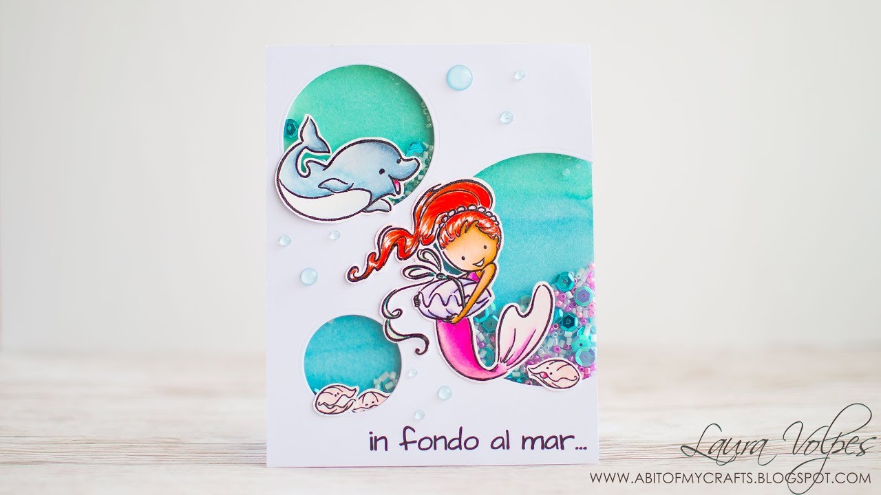 Tutorial Shaker Card "Off the Edge" con Impronte d'Autore