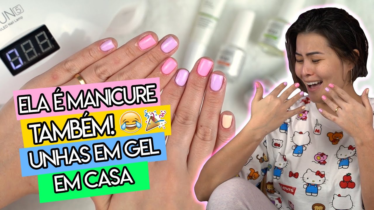 FA&Ccedil;A SOZINHA SUA ESMALTA&Ccedil;&Atilde;O DE GEL EM CASA ✨💅🏻