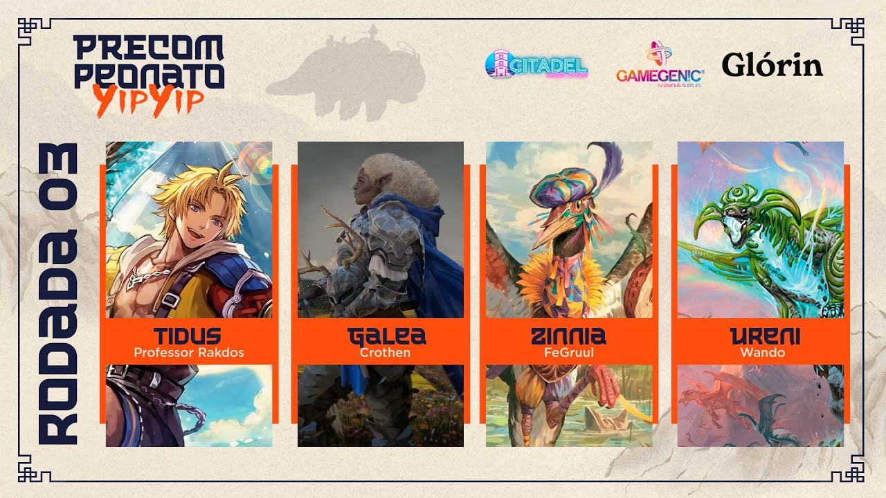 PRECOMPEONATO YIPYIP [RODADA 3]: URENI x GALEA x ZINNIA x TIDUS