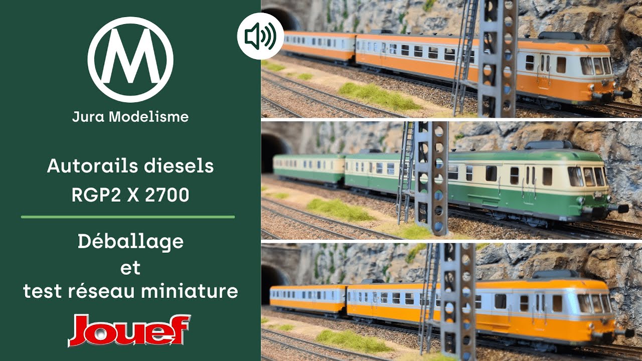 Autorails RGP 2 X2700 Jouef : Unboxing & test réseau miniature - modélisme ferroviaire HO 1/87