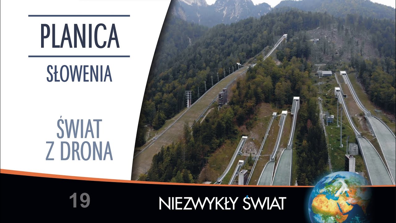 Świat z drona - Słowenia - Planica - 4K
