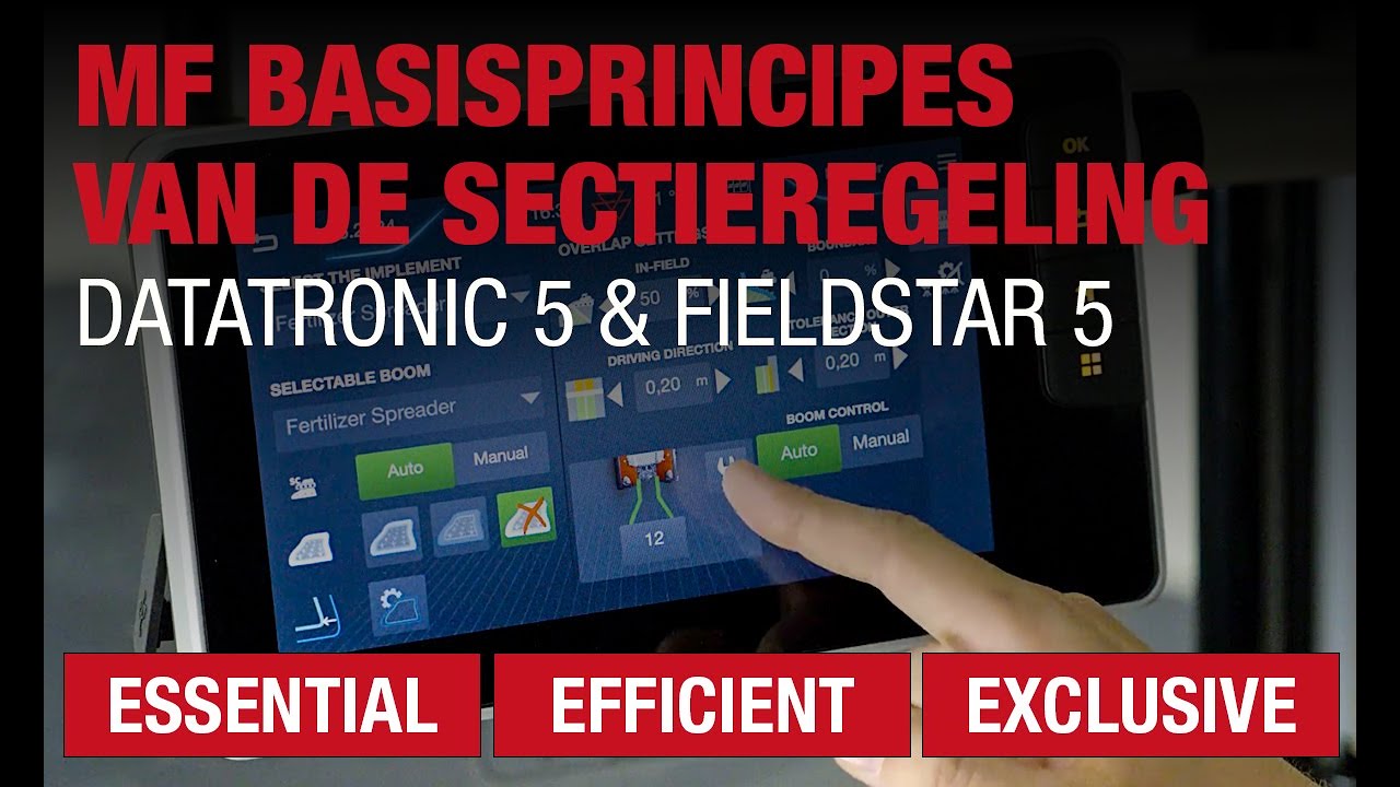GEBRUIK | MF BASISPRINCIPES VAN DE SECTIEREGELING