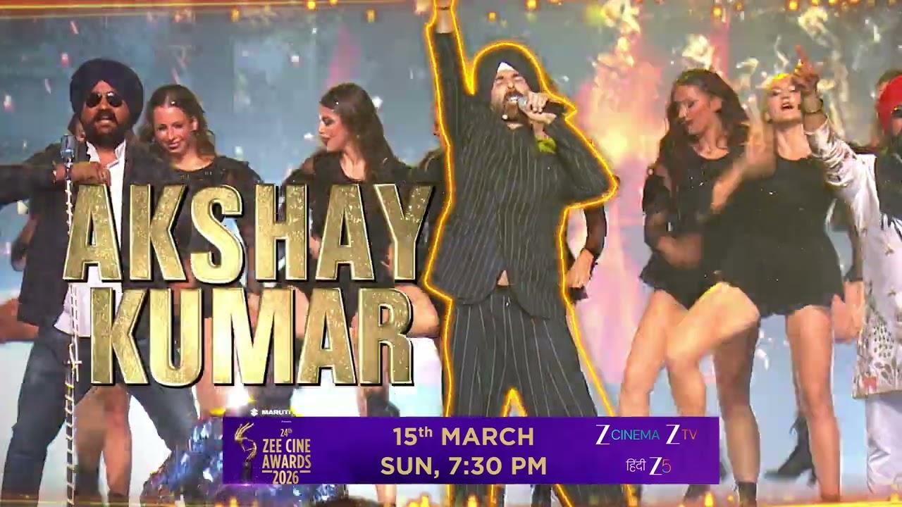24th Zee Cine Awards 2026 | Akshay Kumar Performance | Watch on 15th March, Sun, 7:30 PM
