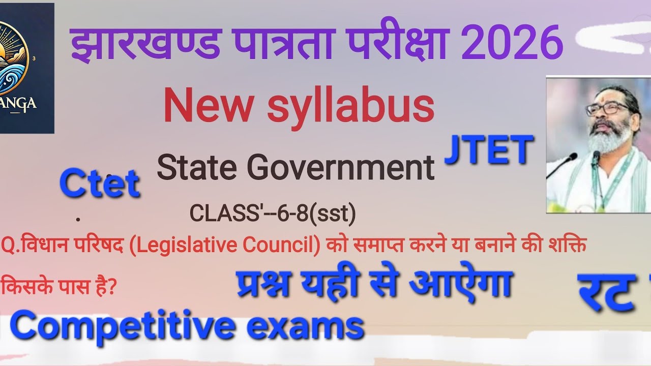 State Government/राज्य सरकार/30Important MCQS/All Competitive Exams #jtet #ctet #GyanGanga Classes✅️