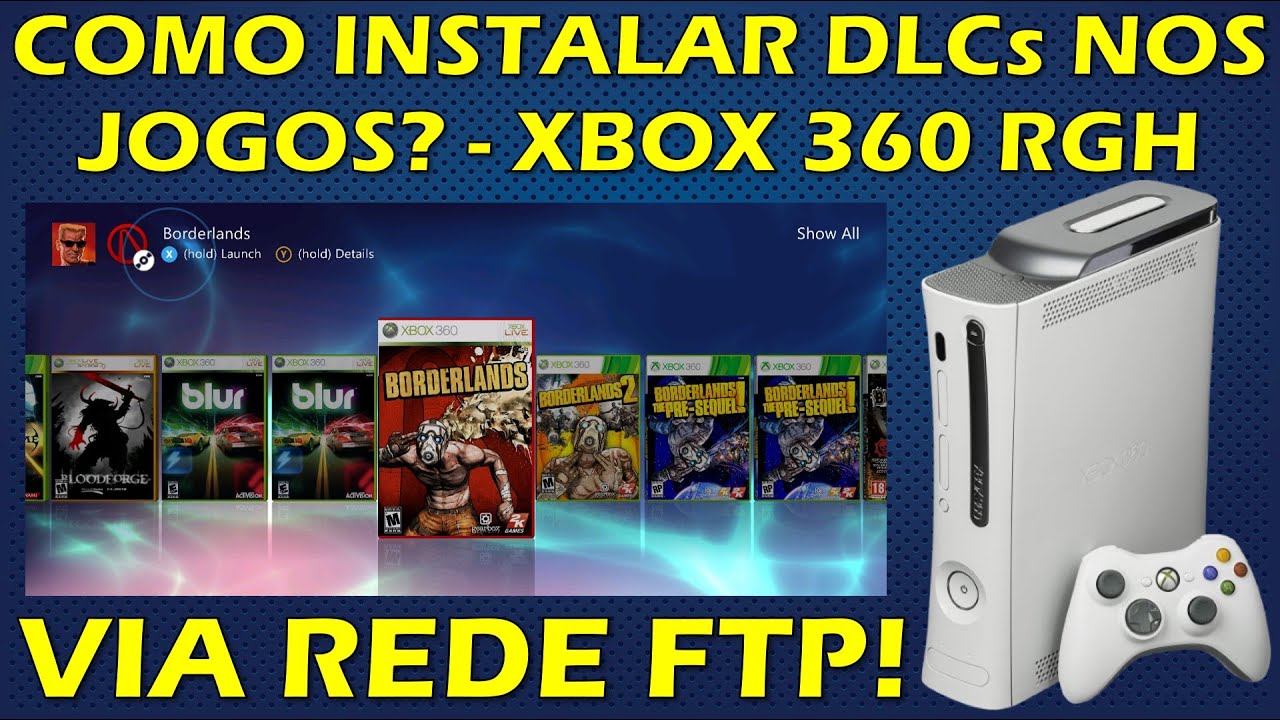 COMO INSTALAR DLCs NOS JOGOS DE XBOX 360 VIA REDE FTP? TUTORIAL AURORA - XBOX 360 RGH OU EXPLOIT USB
