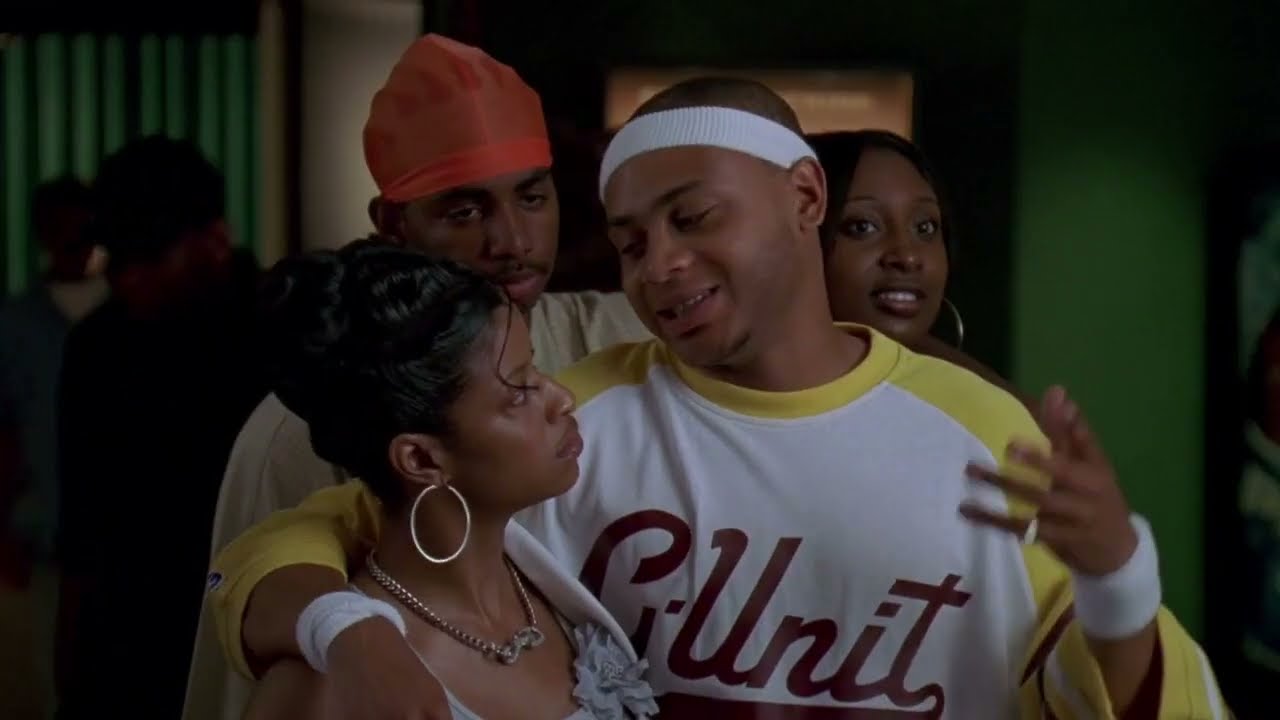 Poot & Bodie bump into Herc & Carv at the movies (The Wire)