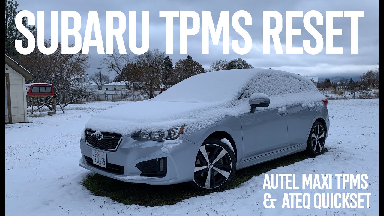 Как сбросить настройки TPMS на Subaru